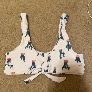 Succulent bikini top